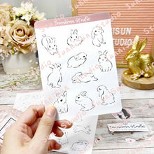 Load image into Gallery viewer, White Bunny Sticker