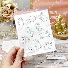 Load image into Gallery viewer, White Bunny Sticker