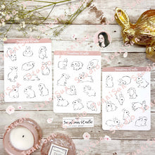 Load image into Gallery viewer, White Bunny Sticker