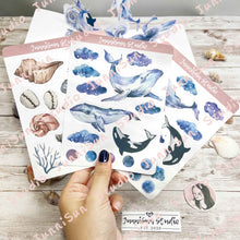 Load image into Gallery viewer, OCEAN/WHALE STICKER BUNDLE