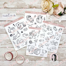 Load image into Gallery viewer, SELF-CARE Cat Sticker - mini version