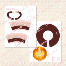 Load image into Gallery viewer, Coffee POP-UP Card Template