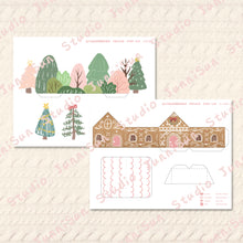 Load image into Gallery viewer, Gingerbread House POP-UP Card Template