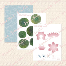 Load image into Gallery viewer, Lotus Flower POP-UP Card Template