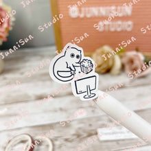 Load image into Gallery viewer, SELF-CARE Cat Sticker - mini version