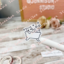 Load image into Gallery viewer, SELF-CARE Cat Sticker - mini version