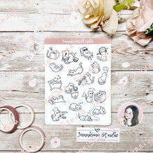 Load image into Gallery viewer, SELF-CARE Cat Sticker - mini version