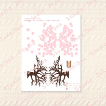Load image into Gallery viewer, Cherry Blossom / SAKURA POP-UP Card Template