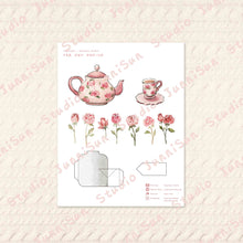 Load image into Gallery viewer, TEA PARTY POP-UP Card Template