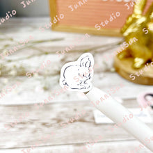 Load image into Gallery viewer, White Bunny Sticker - mini version