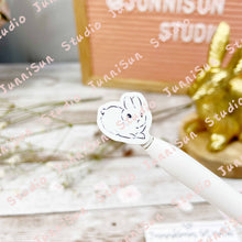 Load image into Gallery viewer, White Bunny Sticker - mini version
