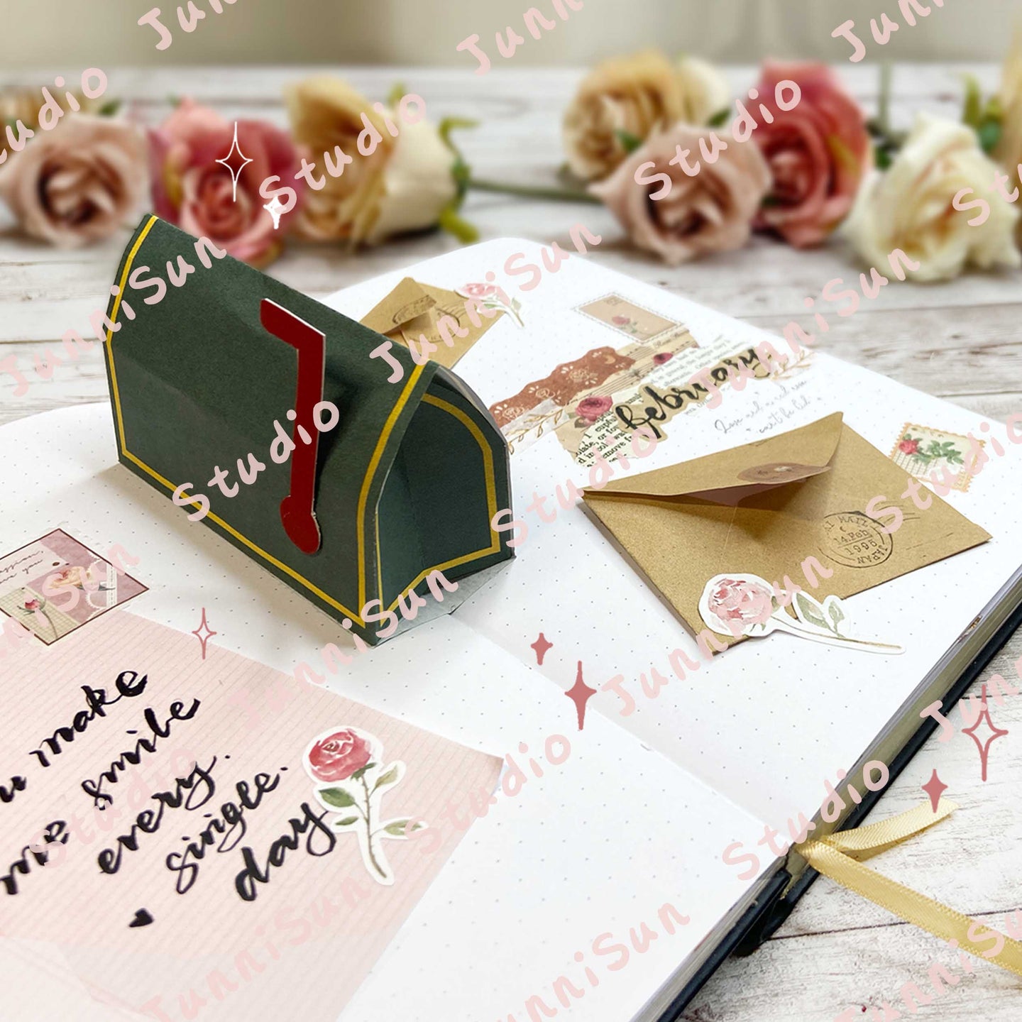 MAILBOX/LOVE LETTER POP-UP Card Template