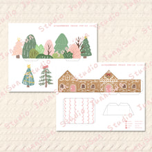 Load image into Gallery viewer, Gingerbread House POP-UP Card Template
