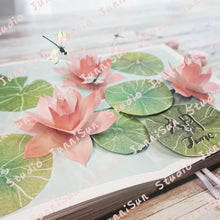 Load image into Gallery viewer, Lotus Flower POP-UP Card Template
