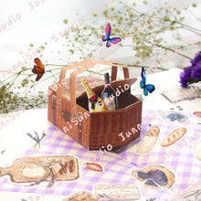 Load image into Gallery viewer, Picnic Basket POP-UP Card Template
