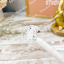 Load image into Gallery viewer, White Bunny Sticker - mini version
